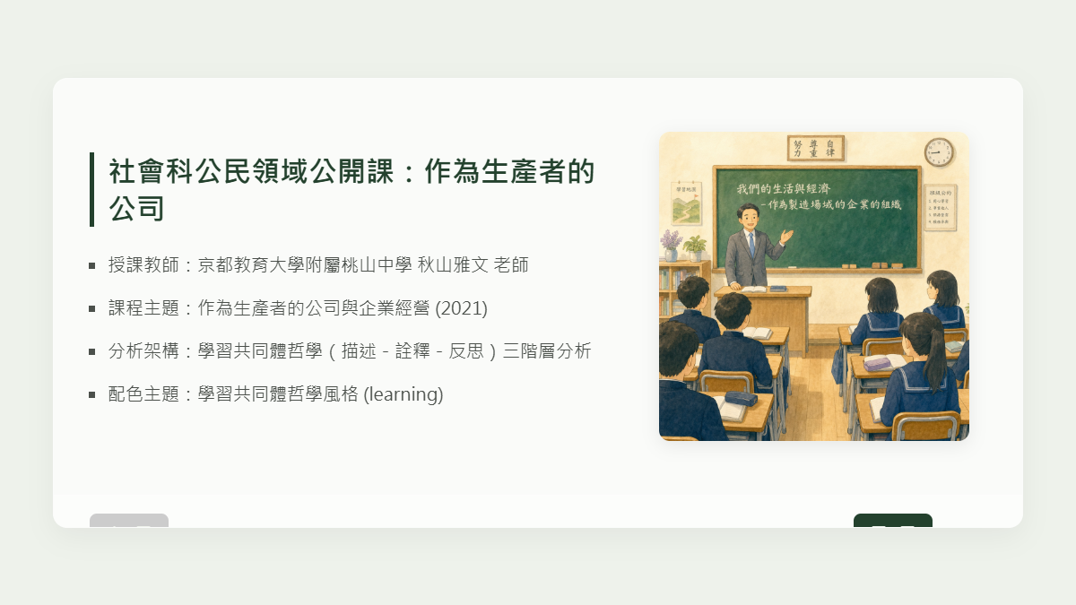 社會科公民領域公開課：作為生產者的公司簡報縮圖