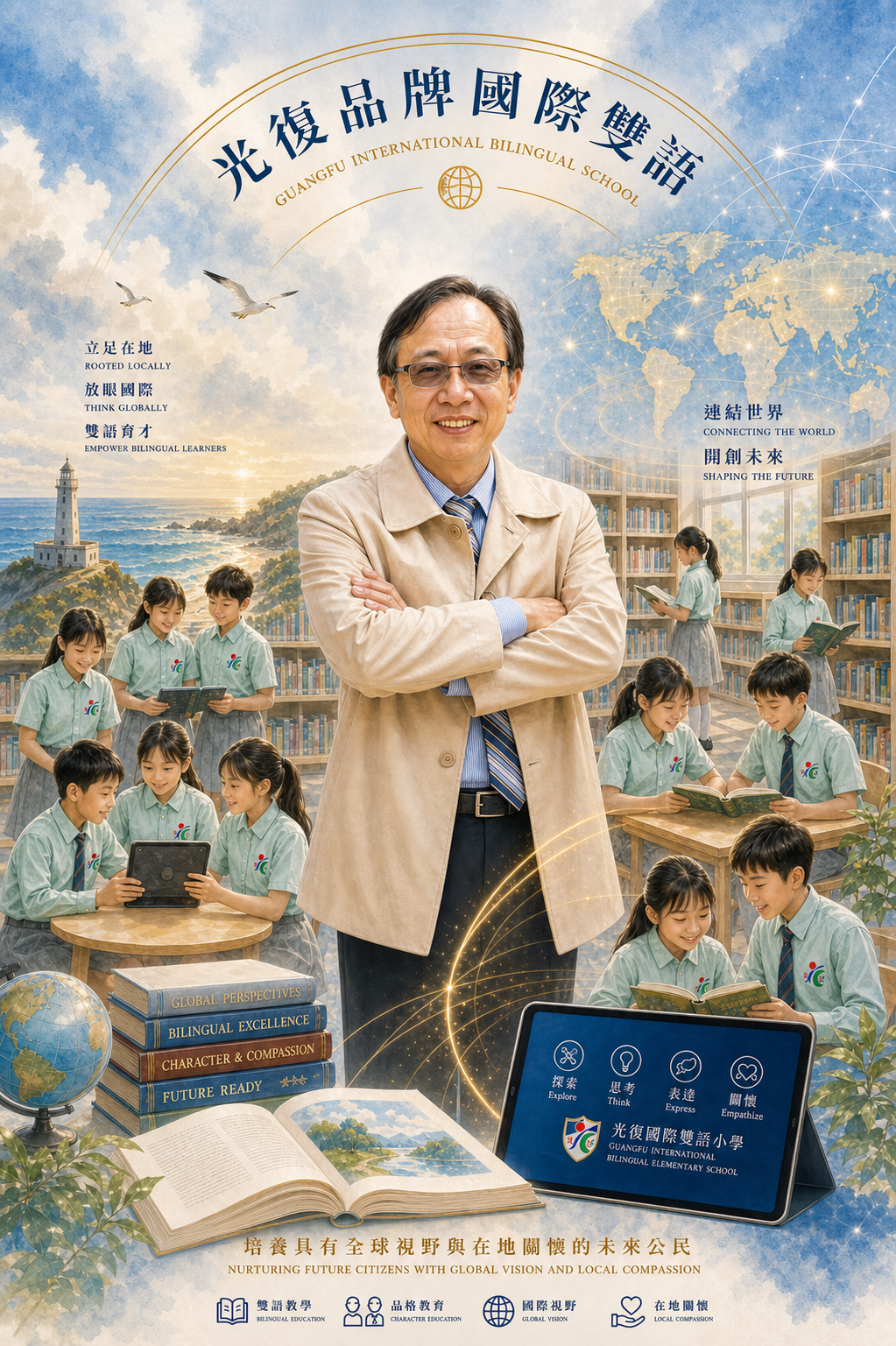 許以平校長・光復品牌國際雙語